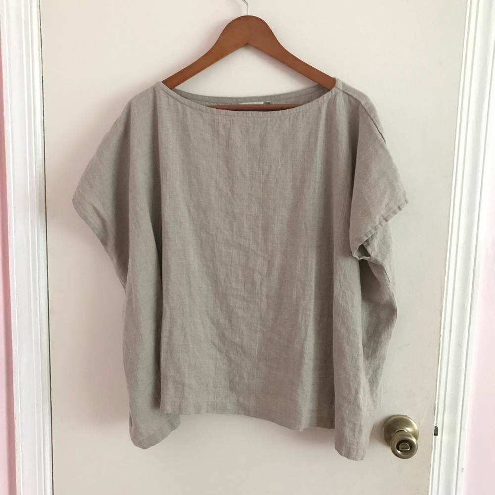 NotPerfectLinen Oversized Linen Tee